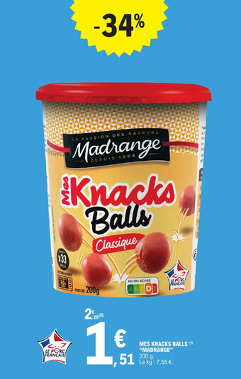 MES KNACKS BALLS (¹) "MADRANGE"