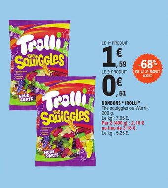 E.Leclerc BONBONS "TROLLI" offre