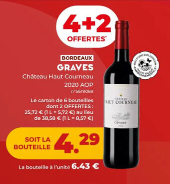 Lidl Château Haut Courneau 2022 AOP offre
