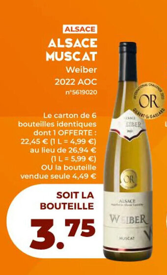 Lidl ALSACE MUSCAT offre
