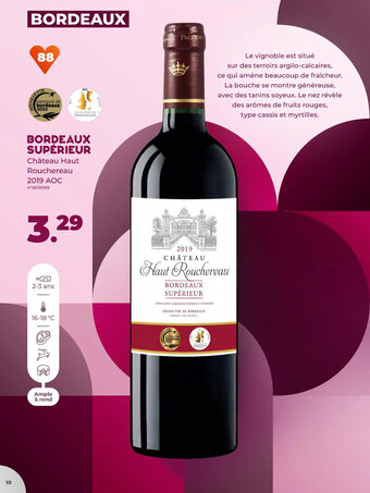 Lidl BORDEAUX SUPÉRIEUR offre