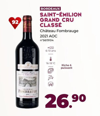 Lidl SAINT-ÉMILION GRAND CRU CLASSE offre