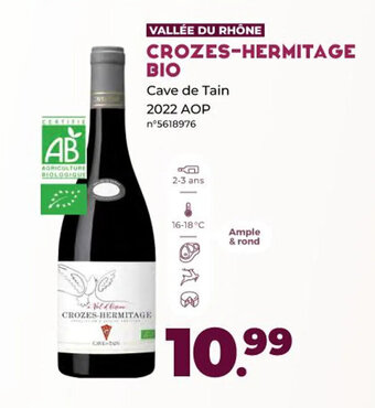 Lidl CROZES-HERMITAGE BIO offre