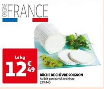 Auchan BÛCHE DE CHÈVRE SOIGNON offre