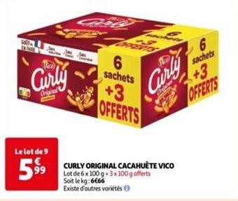 CURLY ORIGINAL CACAHUÈTE VICO