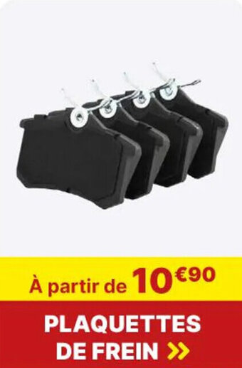 Carter-Cash PLAQUETTES DE FREIN >> offre