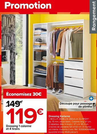 Castorama Dressing Karisma offre