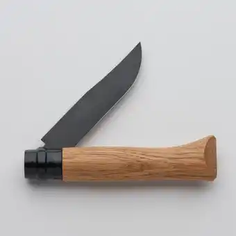 Decathlon Couteau pliant 8,5 cm inox opinel n°8 chêne black offre