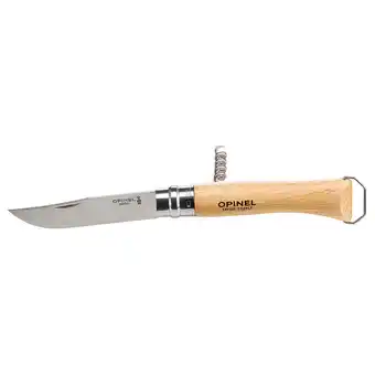 Decathlon Couteau pliant 10 cm inox opinel n°10 tire bouchon décapsuleur offre