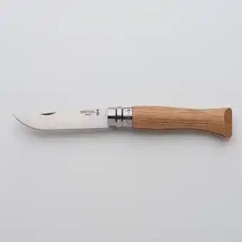Decathlon Couteau pliant 9 cm inox opinel n°9 chêne offre