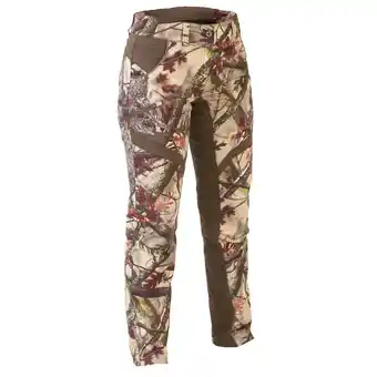 Pantalon chasse femme 500 silencieux respirant camouflage