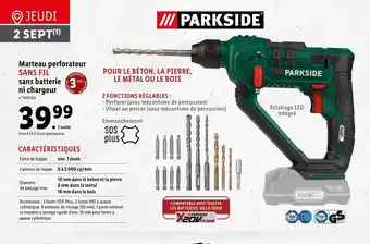 Lidl Marteau Perforateur Sans Fil Sabs Batterie Ni Chargeur offre