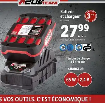 Lidl Batterie Et Chargeur offre