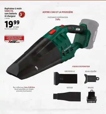 Lidl Aspirateur A Main Sans Fil Sans Batterie Ni Chargeur offre