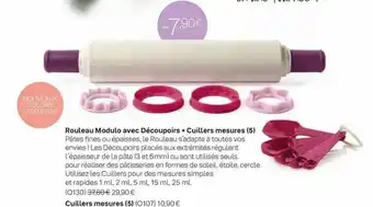Rouleau Modulo Avec Découpoirs + Cuillers Mesures