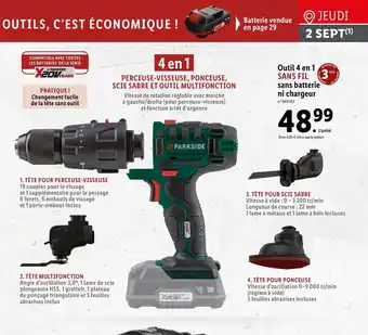 Lidl Outil 4 En 1 Sans Fil Sans Batterie Ni Chargeur offre