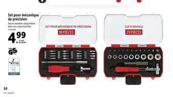 Lidl Set Pour Mècanique De Prècision offre