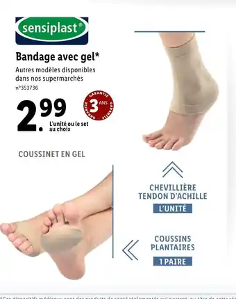 Lidl Bandage Avec Gel* offre