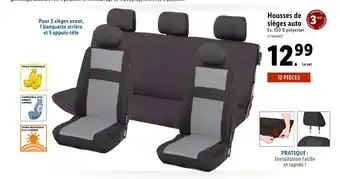 Lidl Housses De Sièges Auto offre