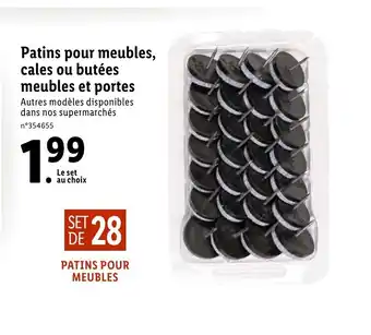 Lidl Patins Pour Meubles, Cales Ou Butèes Meuble Et Portes offre