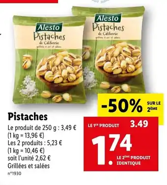 Lidl Pistaches offre