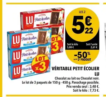 Supeco Vèritable Petit ècolier offre