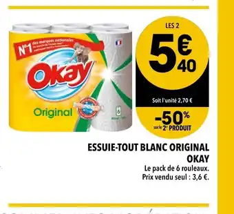 Supeco Essuie-Tout Blanc Original Okay offre