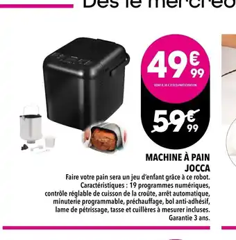 Machine a Pain Jocca