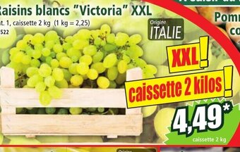 Norma Raisins blancs "Victoria" XXL offre