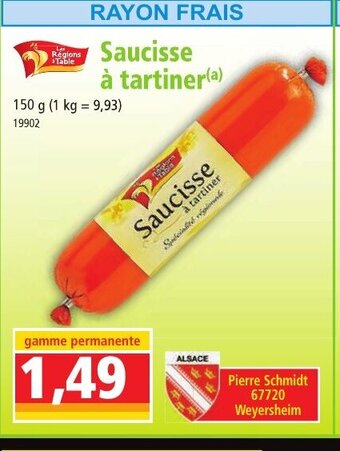 Norma Saucisse à tartiner(a) offre