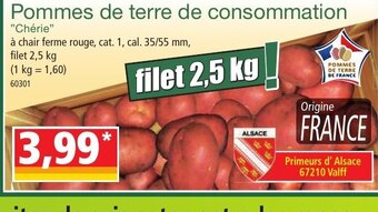 Norma Pommes de terre de consommation offre