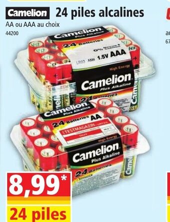 Norma Camelion 24 piles alcalines offre