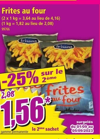 Norma Frites au four offre