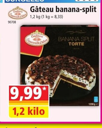 Norma Gâteau banana-split offre