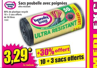 Norma Sacs poubelle avec poignées offre