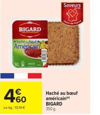 Carrefour Market Haché au bœuf américain() BIGARD offre