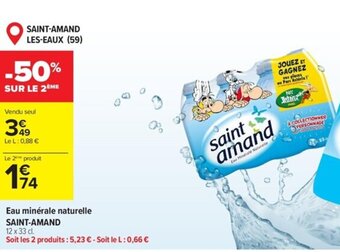 Carrefour Market Eau minérale naturelle SAINT-AMAND offre