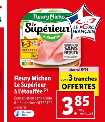 Lidl Fleury Michon Le Supérieur à l'étouffée (²) offre