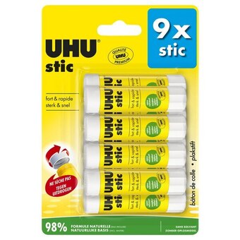 Carrefour Uhu 9 bâtons de colles offre