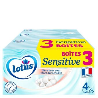 Carrefour Lotus boîtes de mouchoirs offre