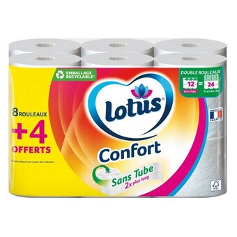 Carrefour Lotus papier hygiénique confort offre