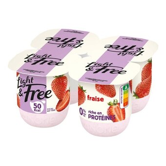 Carrefour Market Light&free yaourt allégé 0% m.g. offre