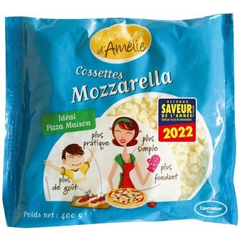Carrefour Market Les délices d'amelie cossettes mozzarella offre
