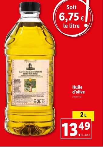 Lidl Huile d'olive offre