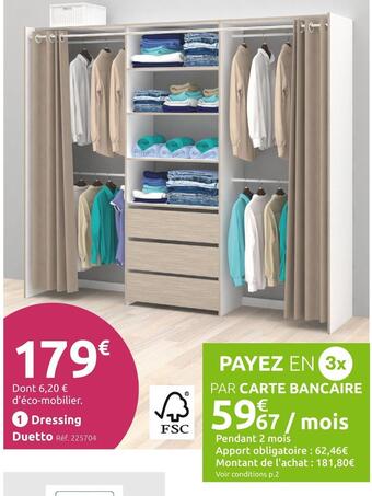 Mr Bricolage Dressing duetto offre