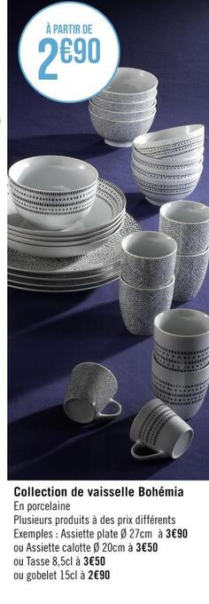 Casino Supermarchés Collection de vaisselle bohémia offre