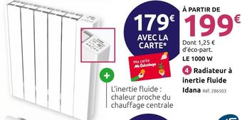 Mr Bricolage Inventiv radiateur à inertie fluide idana offre