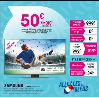 Pulsat Samsung tv 4k qled offre