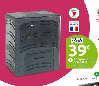 Belli composteur noir 500 l