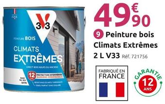Mr Bricolage Peinture bois climats extrêmes 2 l v33 offre